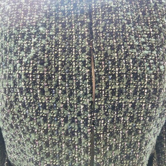 TALBOTS NEW GREEN/BLUE PLAID LINED JACKET SIZE 8P - Picture 6 of 8